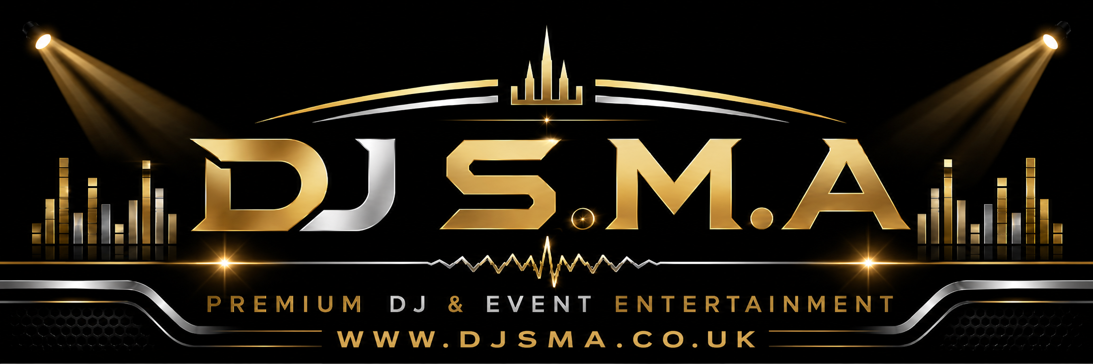 DJ S.M.A premium banner with website www.djsma.co.uk